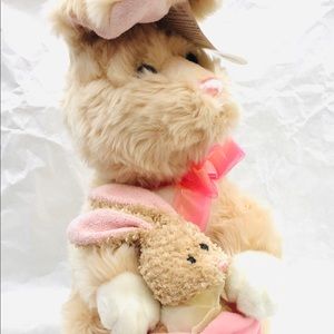 Plush Easter Bunny with baby